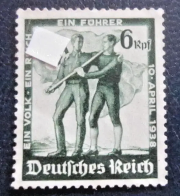 DR, Volksabstimmung ,Mi.662 ;6 Pfg. 1938