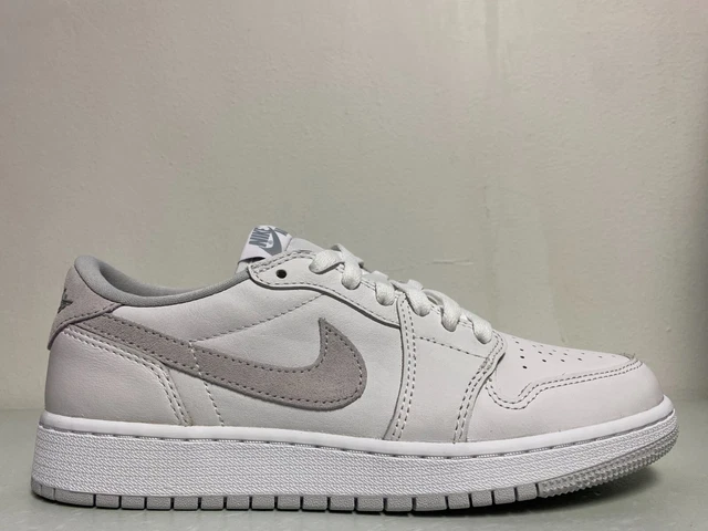 Nike Air Jordan 1 Low OG GS Neutral Grey White CZ0858-100 6.5Y / Women's 8
