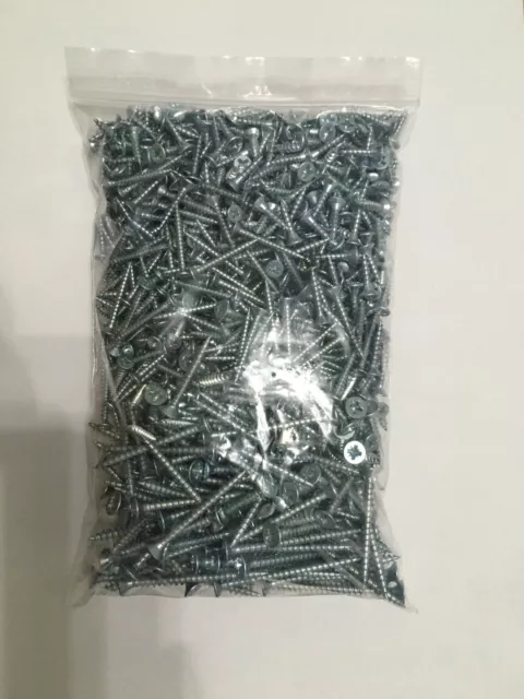 1kg 1000G MIXED IN THE PACK OF ZINC MULTI PURPOSE POZI WOOD SCREWS 15mm to 50mm