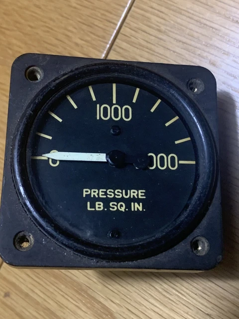 Pressure Instrument In Aircraft WW2 USAAF AIRCRAFT Hydraulic Pressure Gauge. AN5771-4 £30.00 - PicClick UK