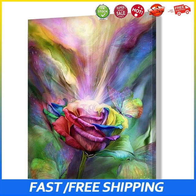 #b Racimo de flores pintura al óleo vegetal por números hágalo usted mismo dibujo 30x40 cm (FL18-S)