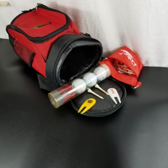 Coke Mini Golf Bag Cooler with Balls, Tees, Pouch - Coca-Cola