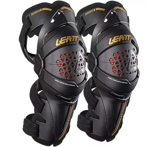 New 2022 Adult Pair Leatt Z-Frame Knee Brace Guard Black MX Enduro S M L XL