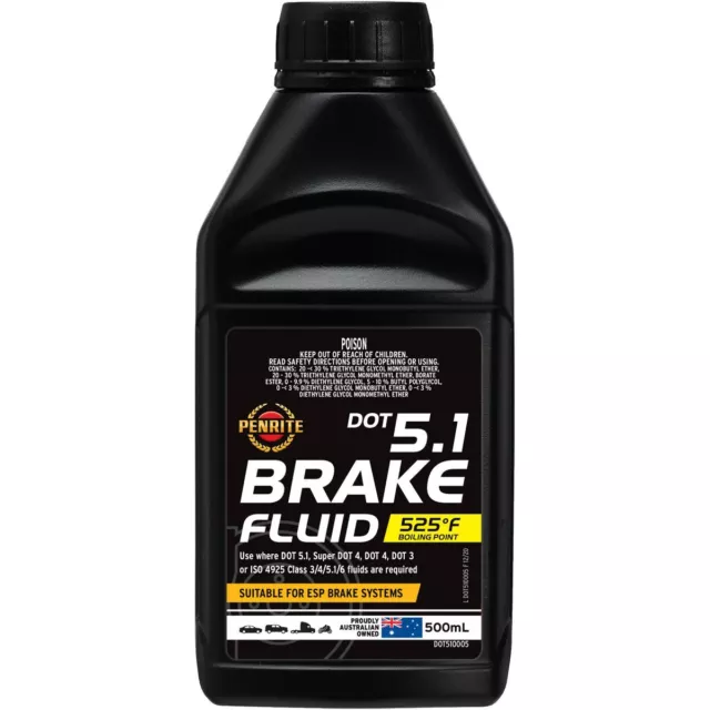 Penrite Brake Fluid DOT 5.1 Non Silicone 500mL