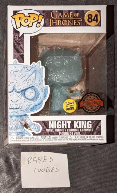 Funko pop Night King with Dagger Glow in the Dark 84 Game of Thrones glows gitd