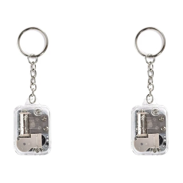 2 x carillon argento fai da te set di gioco 18 toni metallo meccanico carillon per K T5L2
