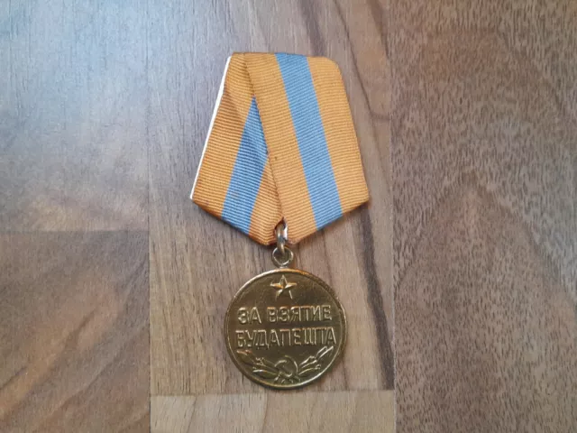 UdSSR Medaille für die Einnahme Budapests