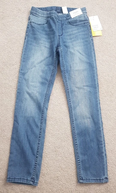 H&M Girls Blue Denim Leggings Age 7-8 Years Old New With Tags Jeggings