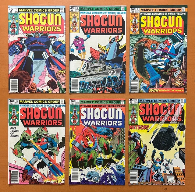 Shogun Warriors #7, 8, 9, 10, 11 & 12 (Marvel 1979) 6 VF & NM Bronze Age comics