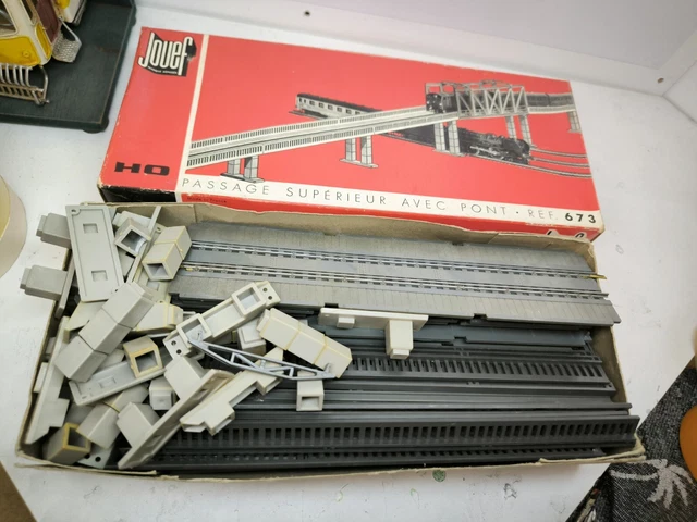 Jouef - Passage Supérieur Avec Pont - Maquette SNCF Échelle HO 1/87 - Époque 4 (1971) - Complet