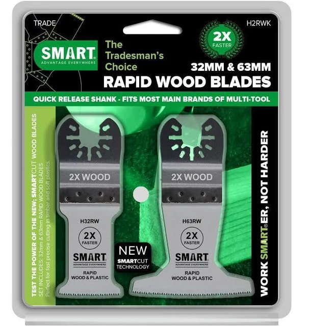 Hojas multiherramienta inteligentes rápidas de madera y plástico