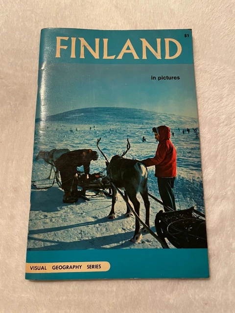 Finland In Pictures Visual Geography Series 1966 David Boehm Softcover Book