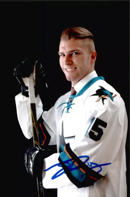 Jeremy Roy SIGNED autographed 4x6 photo SAN JOSE SHARKS #3