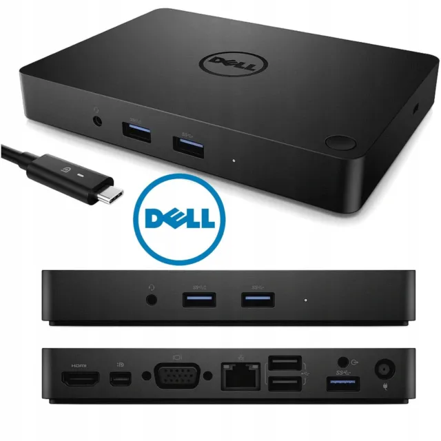 DELL GENUINE USB C Pro DOCK Docking Station WD15 K17A HDMI mDP Type C 4K 130W AC