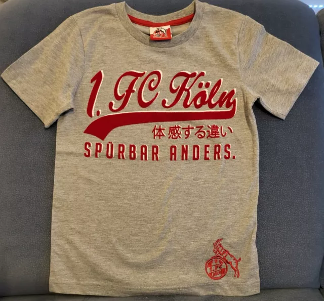 1. FC KÖLN Shirt Gr. 128 Neu mit Etikett ungetragen "Spürbar anders" Original!