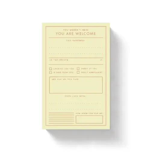 Brass Monkey Galison You Are Welcome Memo Pad (Other printed item)