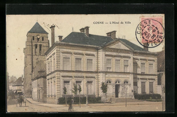 CPA Cosne, L´Hotel de Ville 1905