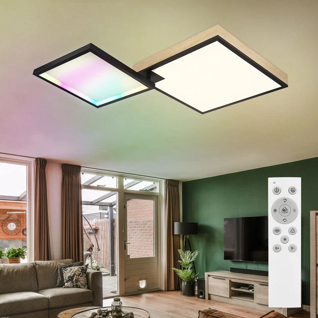 Plafoniera LED RGB Cielo Stellato 40cm - Telecomando CCT Dimmerabile 3000K-6500K - Lampada Globo Moderna Con Cambio Colore E Luce Notturna - 2