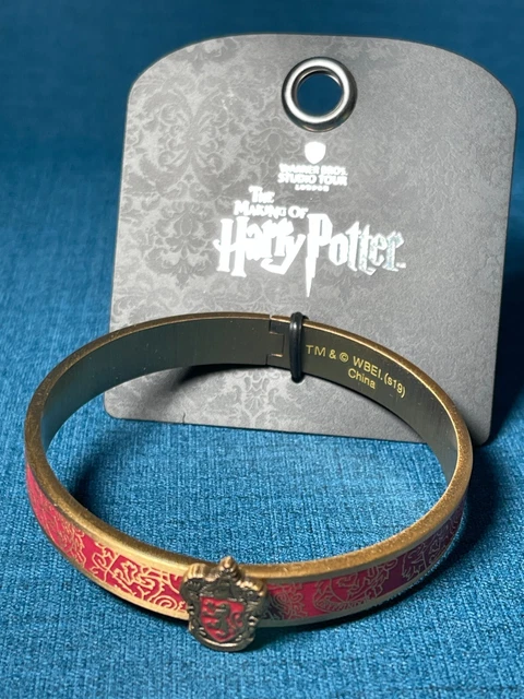 Warner Bros Harry Potter Studio Tour London Gryffindor Crest Bangle Bracelet
