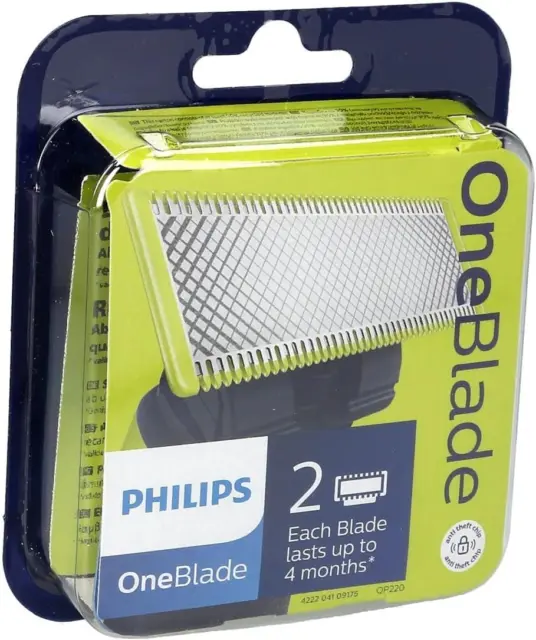 Philips QP220/50 Oneblade Lama Di Ricambio, Confezione Da 2 Pezzi