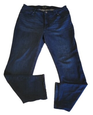 Lee Plus Women's SIZE 18W Slim Fit Skinny Leg Mid Rise Sculpting Jeans Stretch
