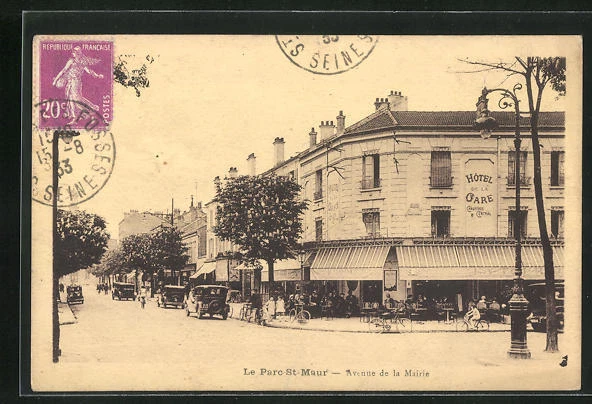 CPA Le Parc St-Maur, Avenue de la Mairie 1933