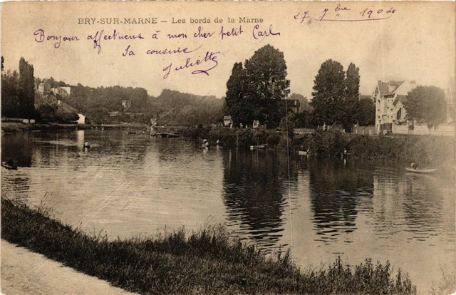 CPA Bry-sur-MARNE Les bords de la MARNE (983220)