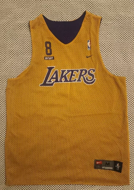 Rare Kobe Bryant #24 Reversible Jersey Junior Lakers Wish Mens Adult Medium  VTG
