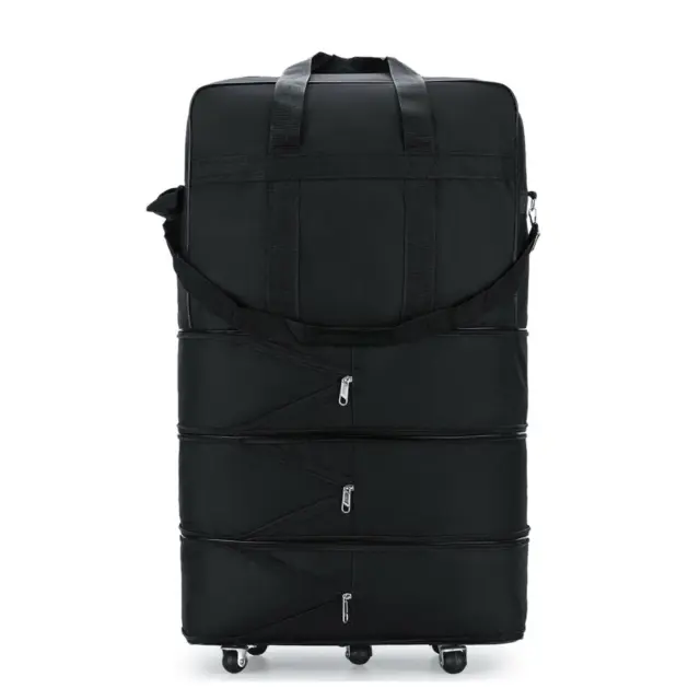 3 Layers Expandable Travel Carry-on Luggage Rolling Suitcase Wheeled Duffle Bag 6