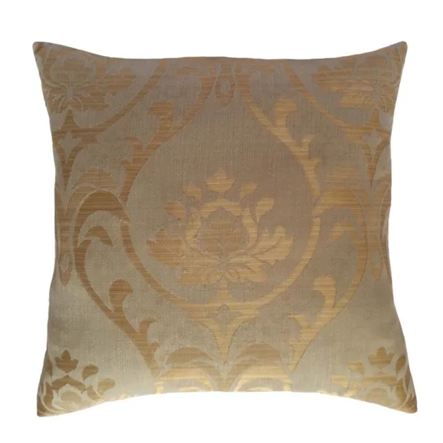 Linen Lotus Pattern 18"x18" Lilac Decorative/Throw Pillow Case/Cushion Cover