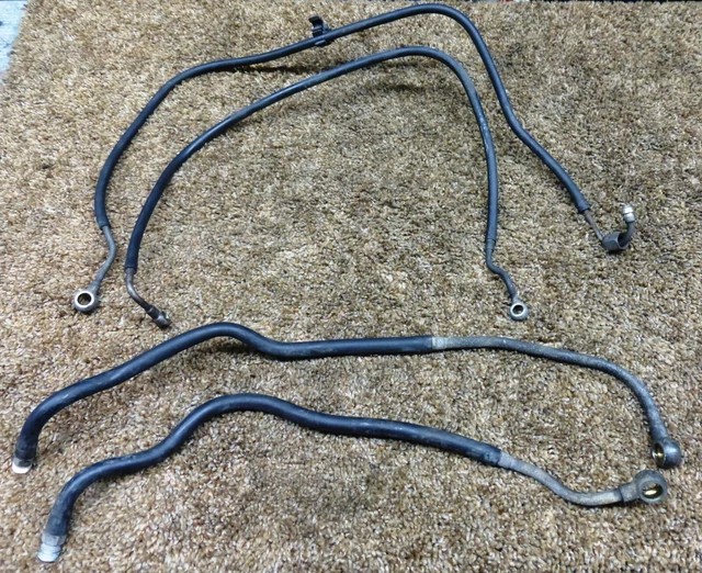 VW JETTA GOLF A2 Mk2 Oem Fuel Injection Line / Hose Black Set 4 110.35