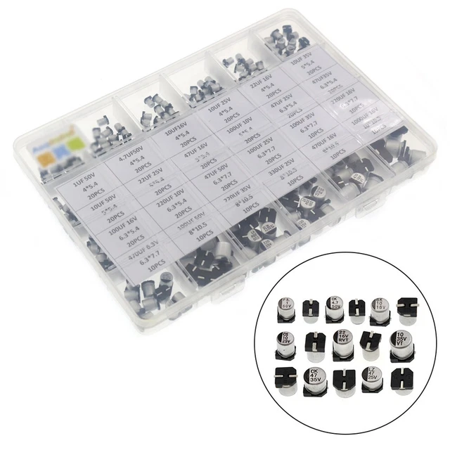 Assortimento condensatori di lunga durata kit affidabile pezzi di ricambio con scatola