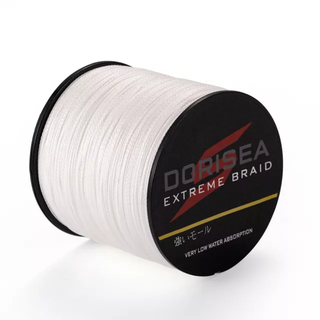 Spectr 100M-2000M White PE Dyneema Braided Fishing Line Multifilament 6LB-500LB 2