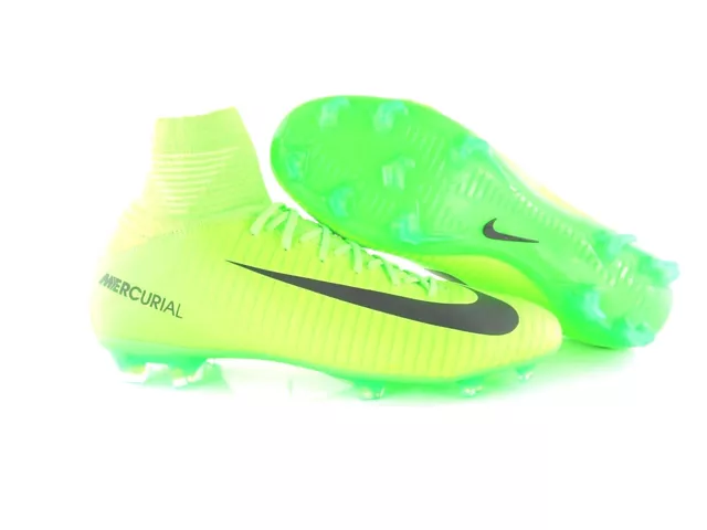 Nike JR Mercurial Superfly V FG Cleats Green Kids 831943 303 Eur_36/36.5/37.5/38