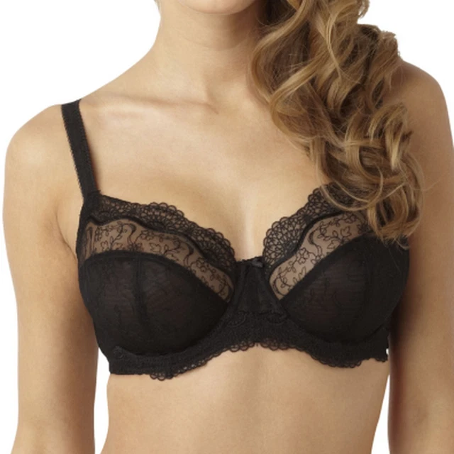 Soutien-gorge BARBARA Balconnet Push-up Microfibre Marron - Taille 90A/B/C/D Neuf Avec étiquettes