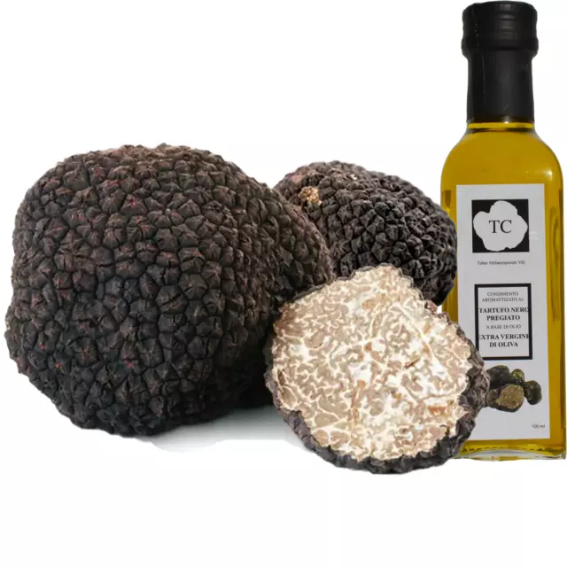 Tartufo Nero E Omaggio Olio Tartufato 100Ml Estivo Fresco 100 Grammi