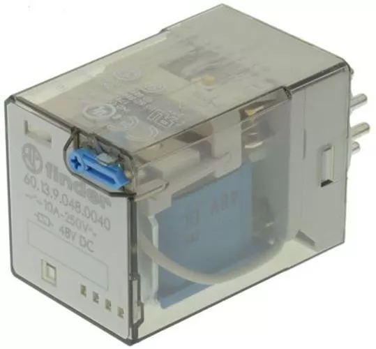 1 x 1 x Finder 3PDT Non-Latching Relay Plug In, 48V dc Coil, 10 A