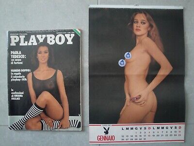 Playboy Edizione Italiana Vintage  Gennaio 1976 con Paginone + Calendario 1976