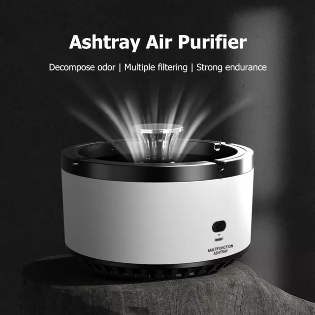 PRACTICAL ASHTRAY AIR Purifier Portable Gadgets Ash Ashtrays for Travel  (White) EUR 19,80 - PicClick FR
