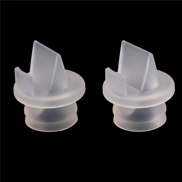 2 PIEZAS Válvula de pico de pato Extractor de leche Piezas Silicona Bebé Alimentación Bomba de pezón Sn