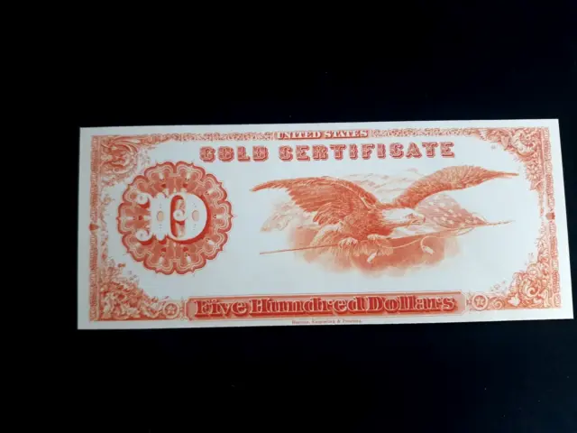 BEP Souvenir Card B 82 1985 Baltimore ANA 1882 $500 Gold Cert   #5