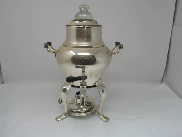 Antique 1914 Manning Bowman & Co. Metal Coffee Tea Pot Percolator For Decor