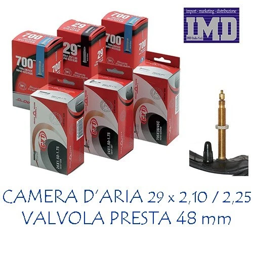CAMERA D'ARIA 26 X 1.75/1.90/2.125 CON VALVOLA REGINA ITALIA PER CITY MTB BIKE BICI BICICLETTA MOUNTAIN BIKE - Foto 4