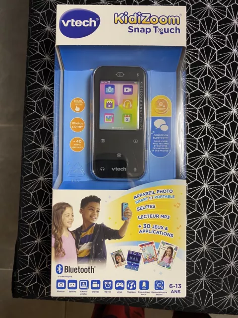 VTech - KidiZoom Snap Touch Bleu, Appareil Photo Numérique Portable, Photo,  Selfie, Vidéo, Écran Tactile Couleur, Lecteur MP3, Bluetooth, Cadeau Enfant  et Ado de 6 Ans à 13 Ans - Contenu en