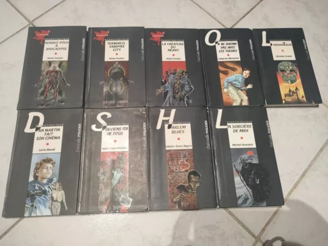 Lot De 9 Livres De La Collection Cascade Policier - Rageot Editeur *