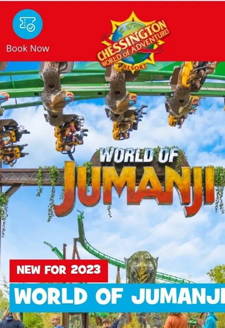 Chessington Full day Entry Tickets - Thursday 19th October 2023-send by email