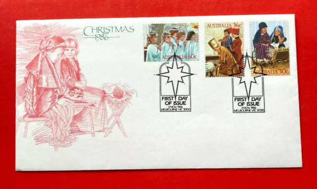 Australia First Day Cover FDC 1986 Christmas