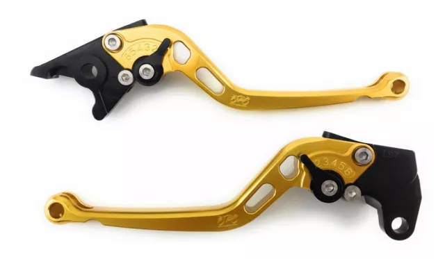 Palancas Manetas Largas Freno Embrague Oro SUZUKI GSX-R 1000 GSXR WVCL 2007-2008