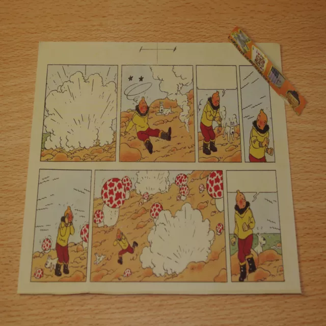 Fac-similé BD HERGE Tintin Strips extraits du bleu planche 52 ETOILE MYSTERIEUSE