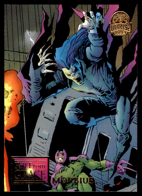 1994 Marvel Universe Fleer Morbius #66 Fall From Grace